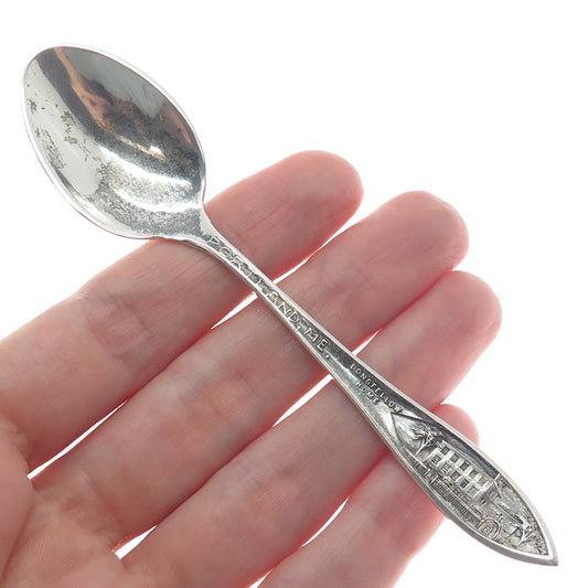 925 Sterling Silver Antique Art Deco Longfellow Home Portland ME Tea Spoon