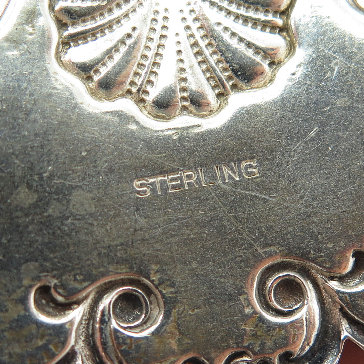 925 Sterling Silver Antique Art Deco "Rye" Bottle Tag 6"