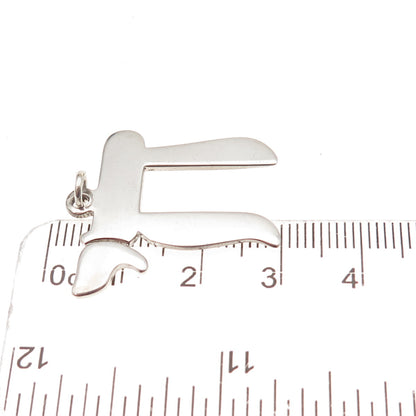 Elco 925 Sterling Silver Vintage Chai Judaica Charm Pendant