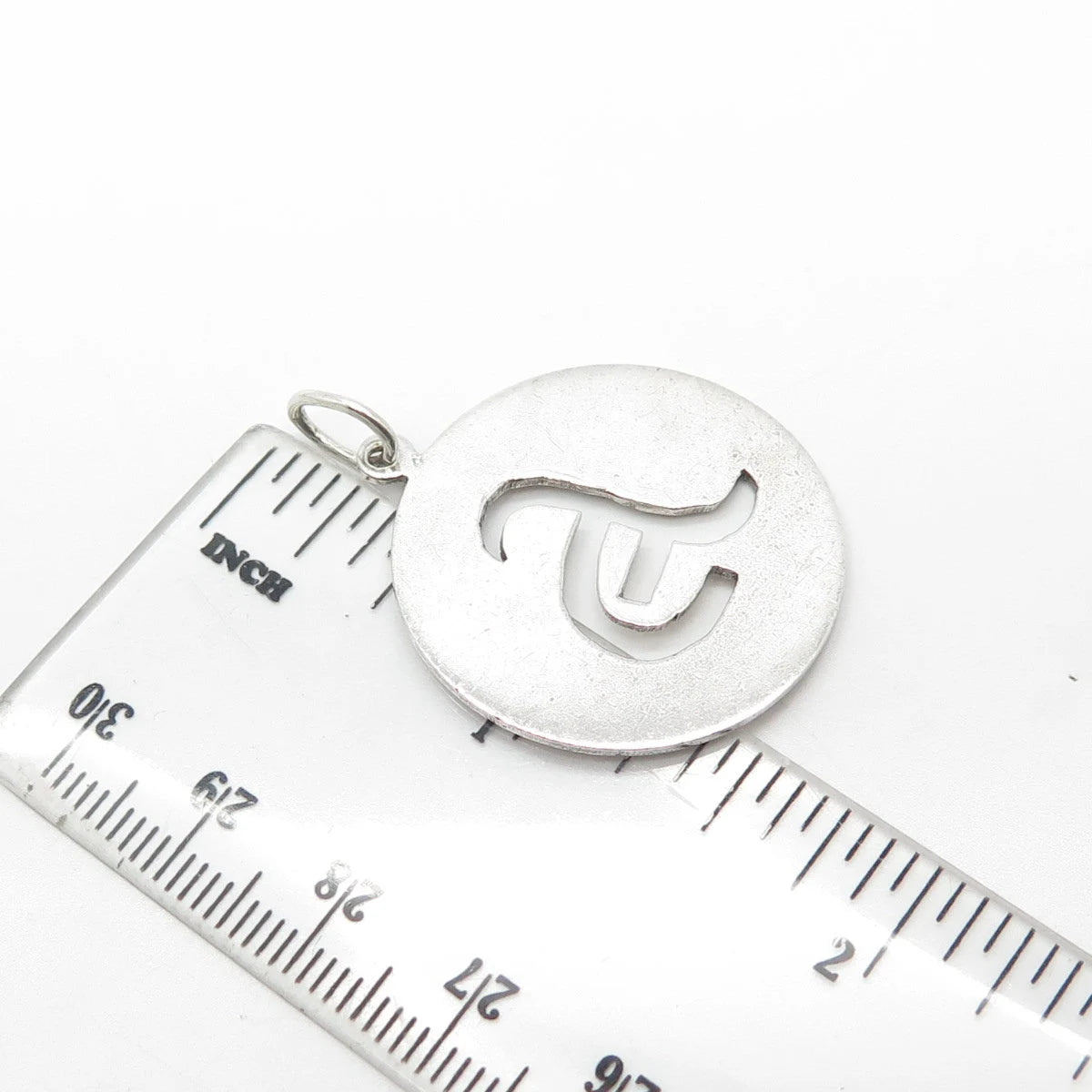 925 Sterling Silver Vintage Letter "A" Initial Charm Pendant