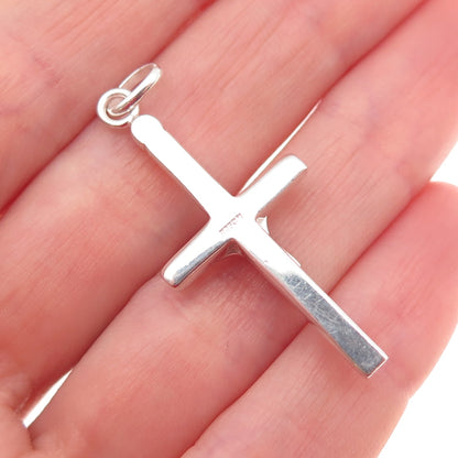 925 Sterling Silver Vintage Crucifix Cross Religious Charm Pendant