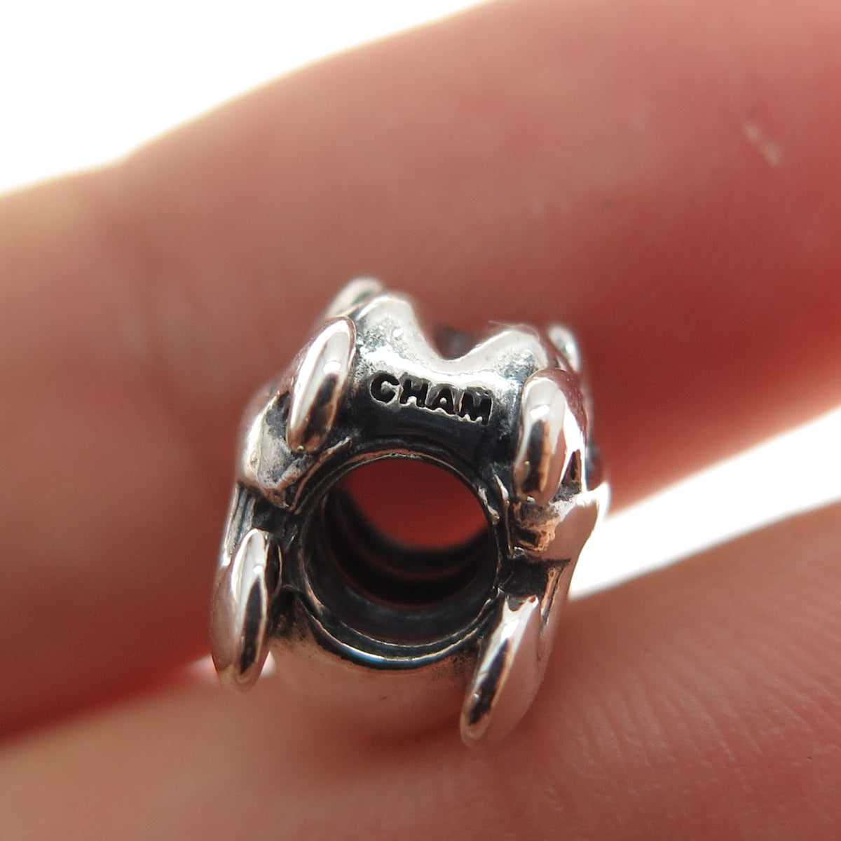 CHAMILIA 925 Sterling Silver Fleur de Lis Slide Bead Charm