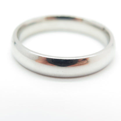 925 Sterling Silver Turkey Classic Band Ring Size 8.25