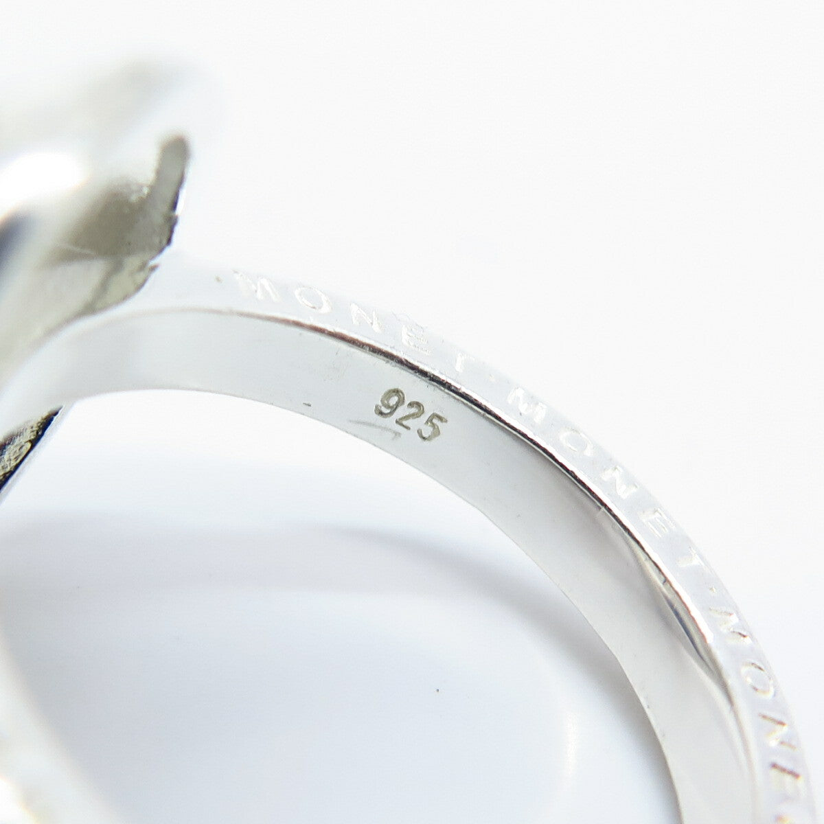 925 Sterling Silver Monet C Z Ornate Ring Size 7