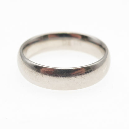925 Sterling Silver Vintage Classic Wedding Band Ring Size 7