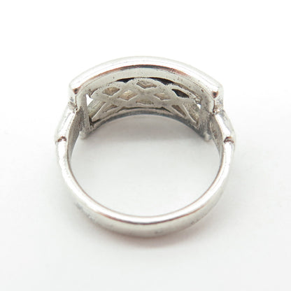 925 Sterling Silver Vintage Celtic Knot Ring Size 5.25
