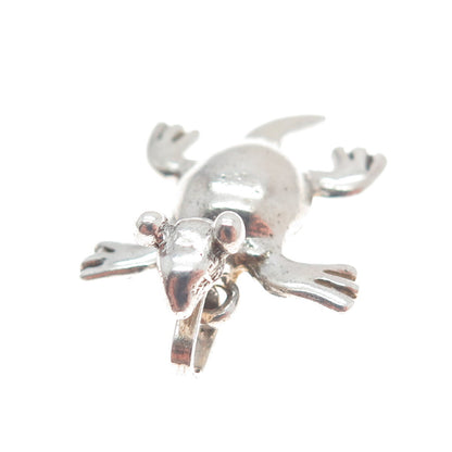 950 Silver Vintage Lizard Minimalist Pendant