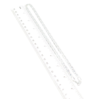 925 Sterling Silver Italy Flat Anchor Mariner Chain Necklace 18"