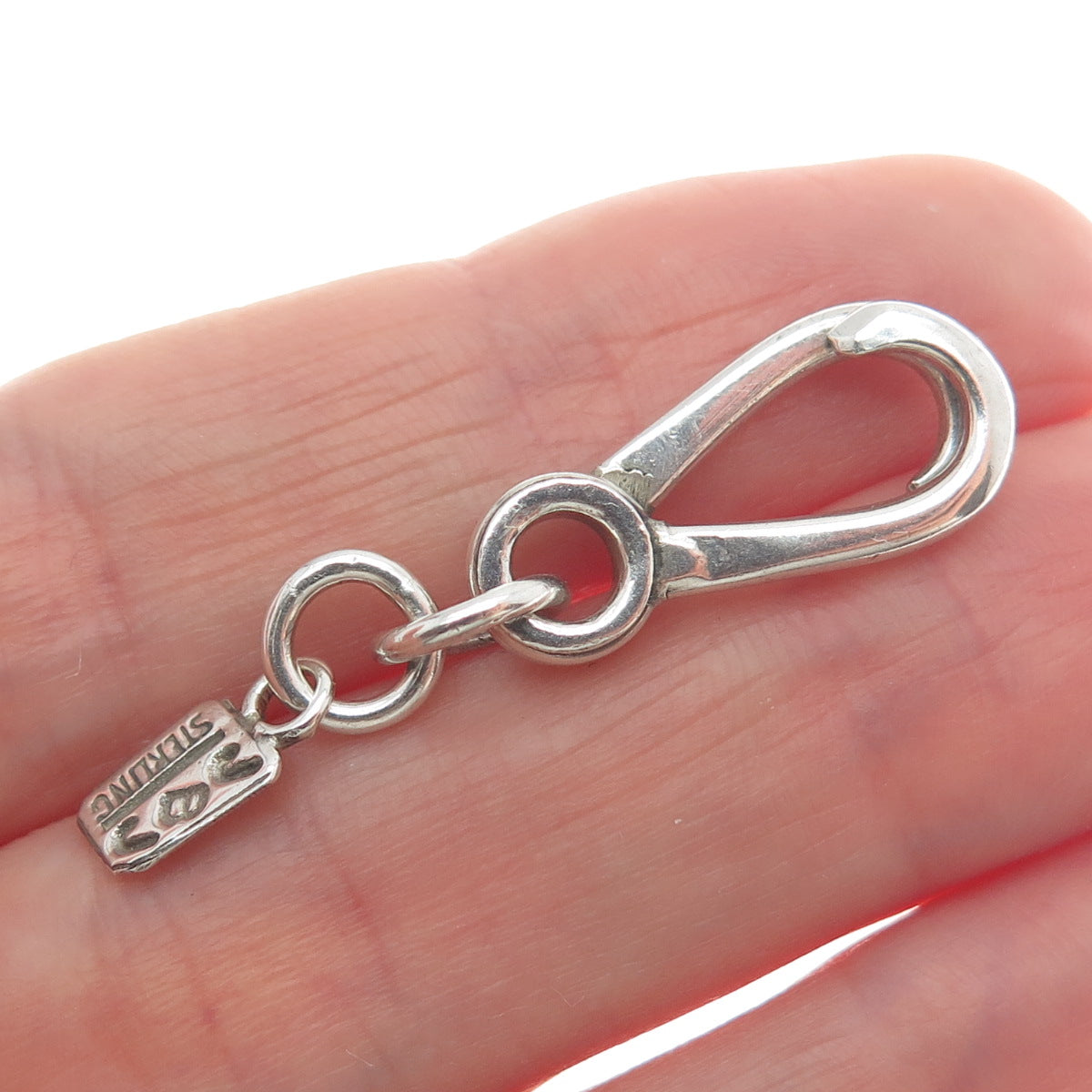 JBJ Jorie Browder Sterling Silver Vintage Bracelet / Necklace Slide Lock Clasp