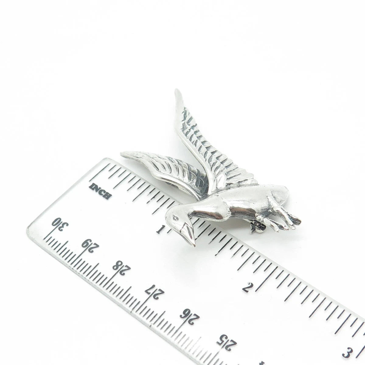 925 Sterling Silver Antique Art Deco Danecraft Goose Pin Brooch