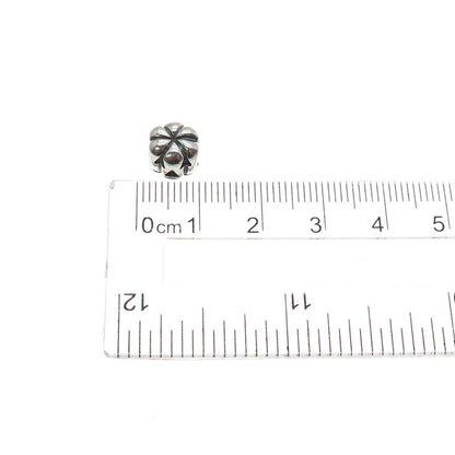 PANDORA 925 Sterling Silver Jack O'Lantern Pumpkin Slide Bead Charm