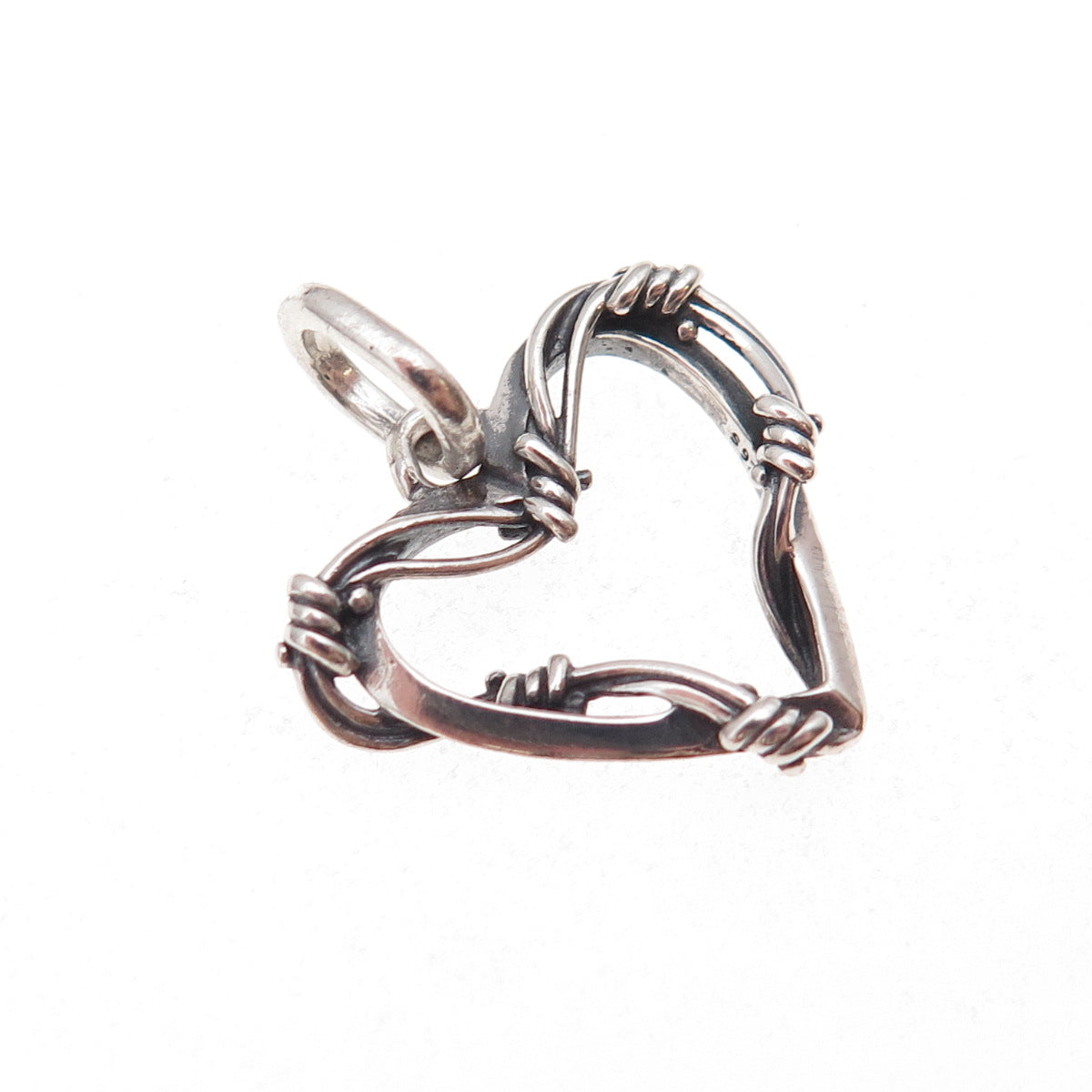 Pandora 925 Sterling Silver ME Wire Heart Medallion Charm Pendant
