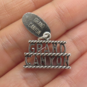 MAISELS INDIAN TRADING 925 Sterling Silver Vintage Grand Canyon Oxidized Pendant