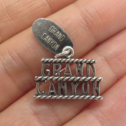 MAISELS INDIAN TRADING 925 Sterling Silver Vintage Grand Canyon Oxidized Pendant