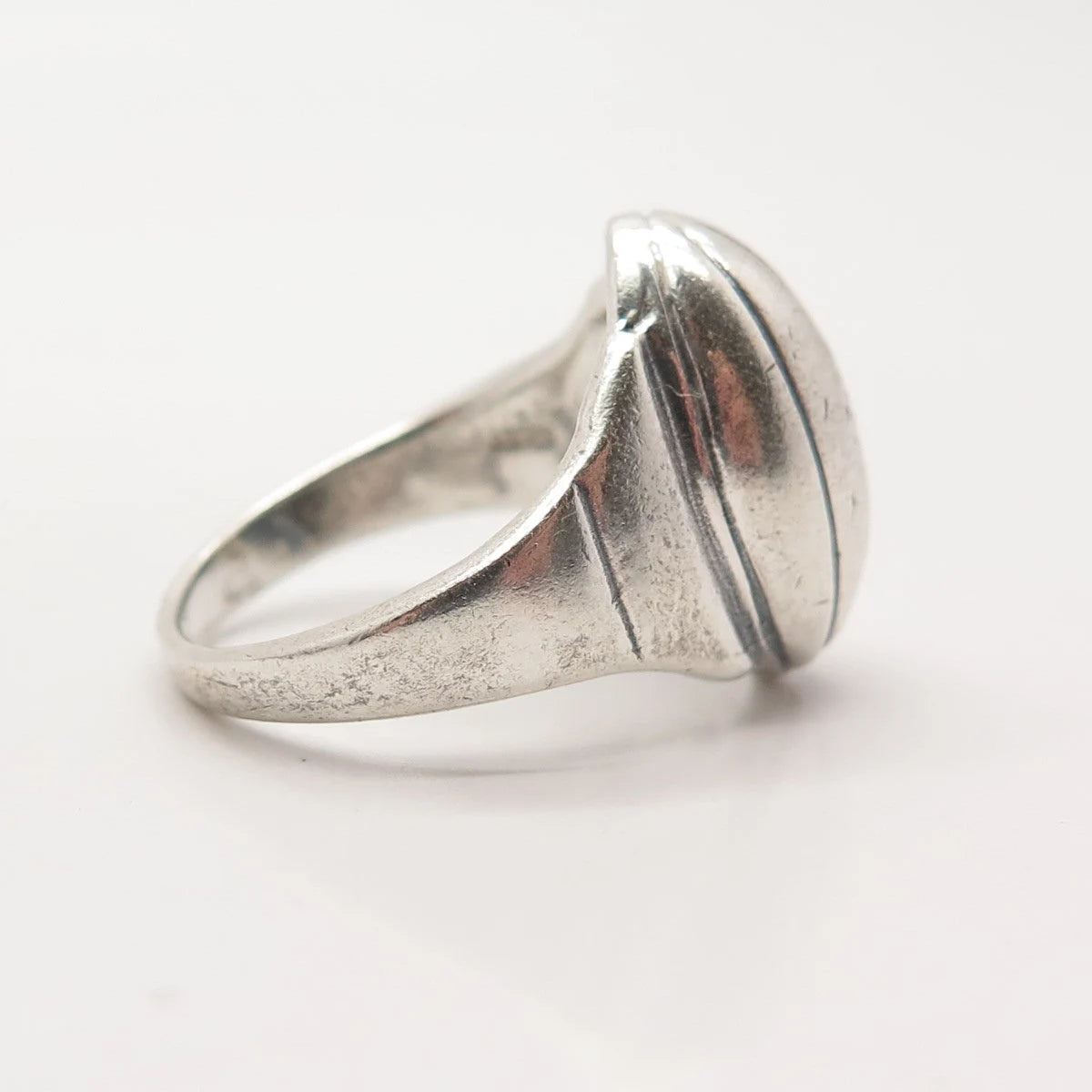 925 Sterling Silver Vintage American Football Ball Ring Size 6.75