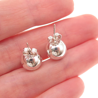 Tiffany & Co. 925 Sterling Silver Vintage HardWear 10mm Ball Stud Earrings