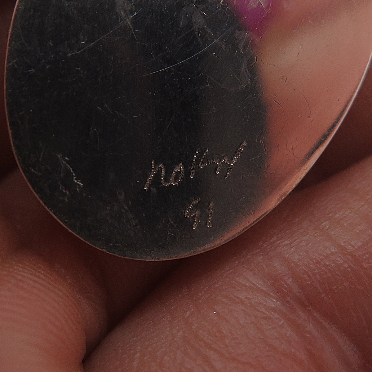 NOKU Sterling Silver 14K Gold Posts Vintage 1991 Real MOP Modernist Earrings