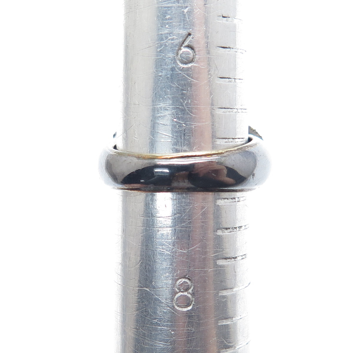 925 Sterling Silver Black Rhodium 2-Tone Real Diamond Twisted Ring Size 7.25