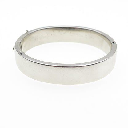 B. A. BALLOU & CO. 925 Sterling Silver Vintage Brushed Bangle Bracelet 7.25"