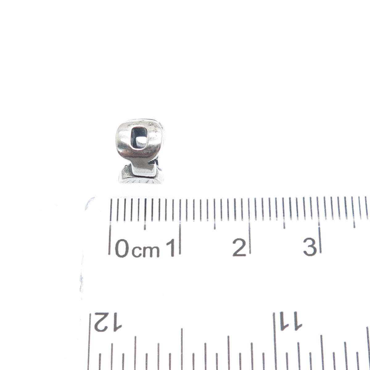 CHAMILIA 925 Sterling Silver Letter Q Initial Bead Charm