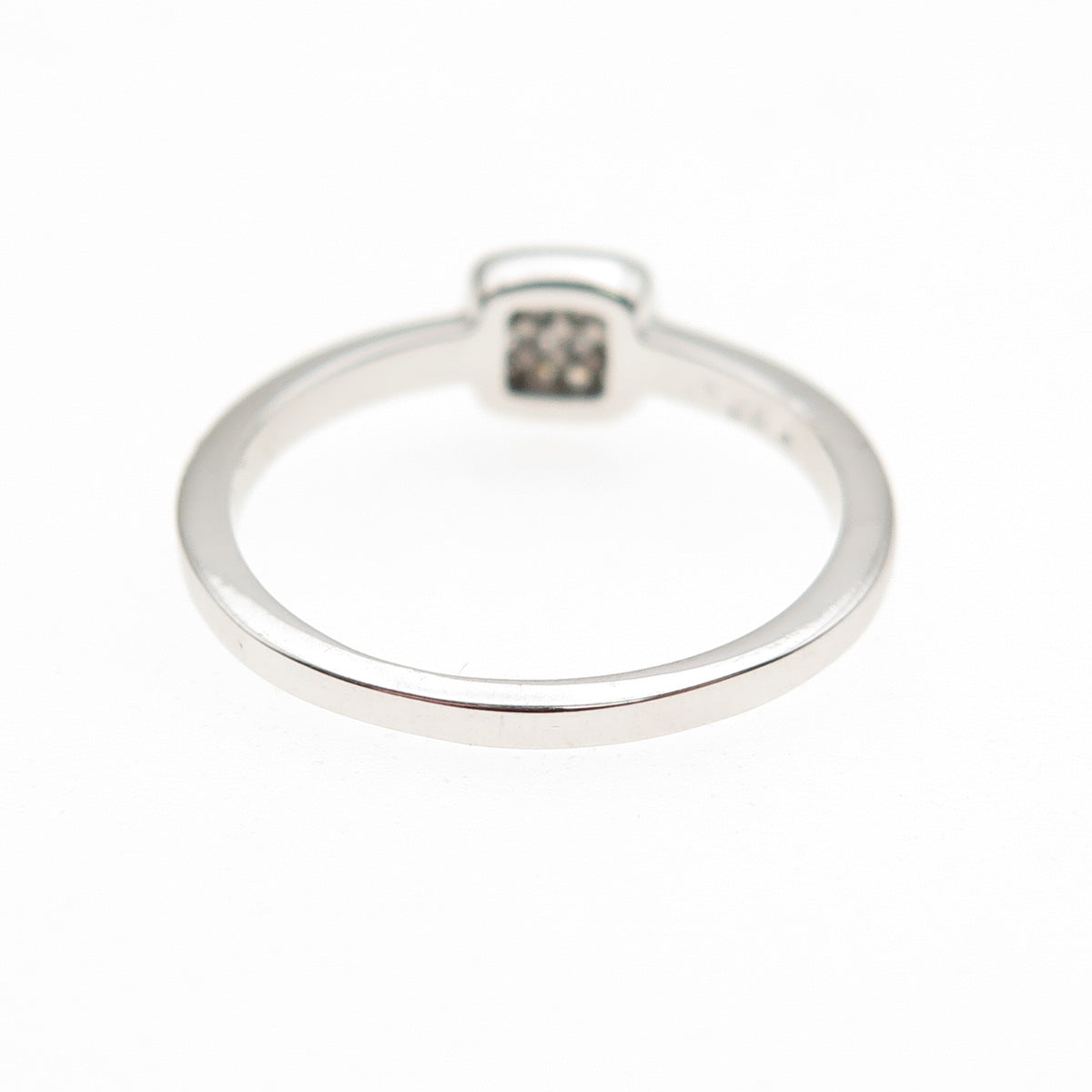 925 Sterling Silver Round-Cut C Z Promise Ring Size 6