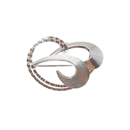 CURTIS CURTMAN 925 Sterling Silver Vintage Modernist Pin Brooch