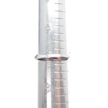 925 Sterling Silver Real Amethyst & White Topaz Evil's Eye Ring Size 7.25