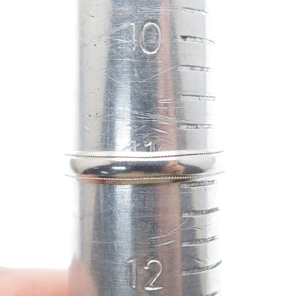 J.D. SCHLANG CO. 925 Sterling Silver Vintage Wedding Band Ring Size 11.25