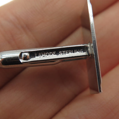 LAMODE 925 Sterling Silver Vintage Diamond-Cut Cufflinks