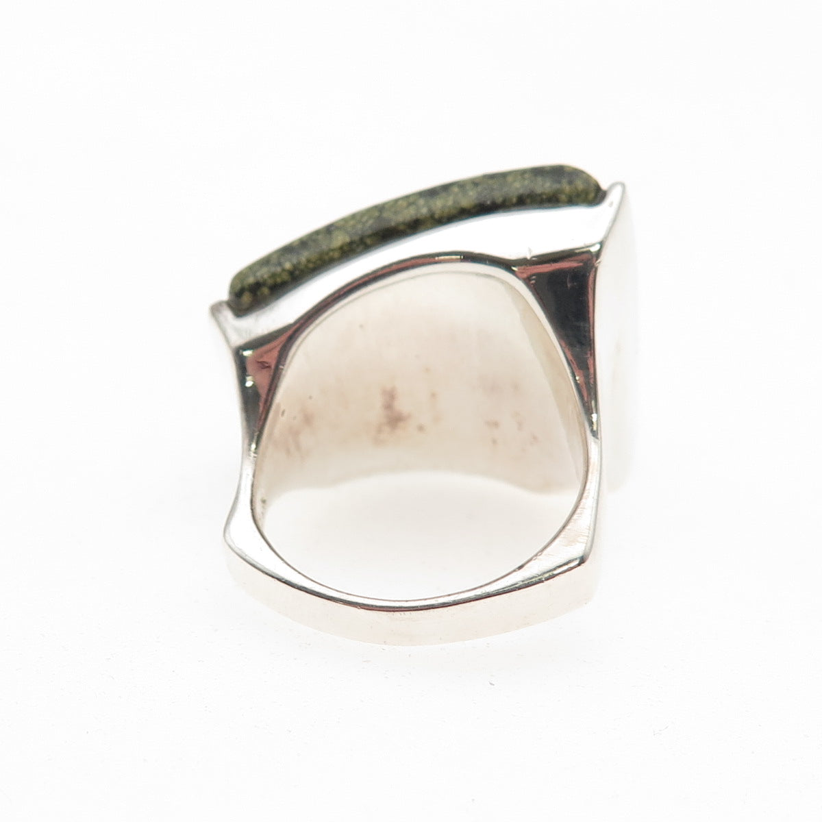 Chapal Zenray 925 Sterling Silver Vintage Real Snakeskin Jasper Ring Size 6.5