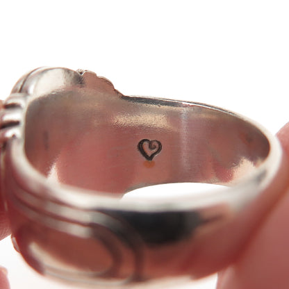 Brighton 925 Sterling Silver Vintage Cross Oxidized Ring Size 7.25