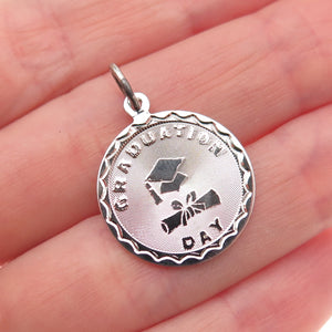 Spencer Co. 925 Sterling Silver Vintage Graduation Day Charm Pendant