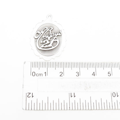 Town & Country 925 Sterling Silver Vintage Always 21 Charm Pendant