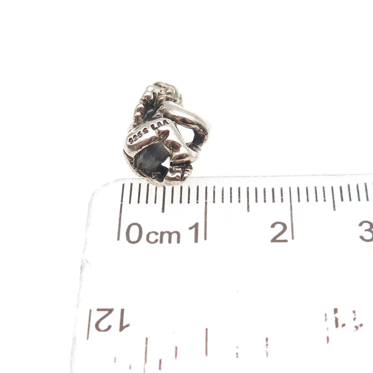 Trollbeads LAA 925 Sterling Silver Cherub Slide Bead Charm