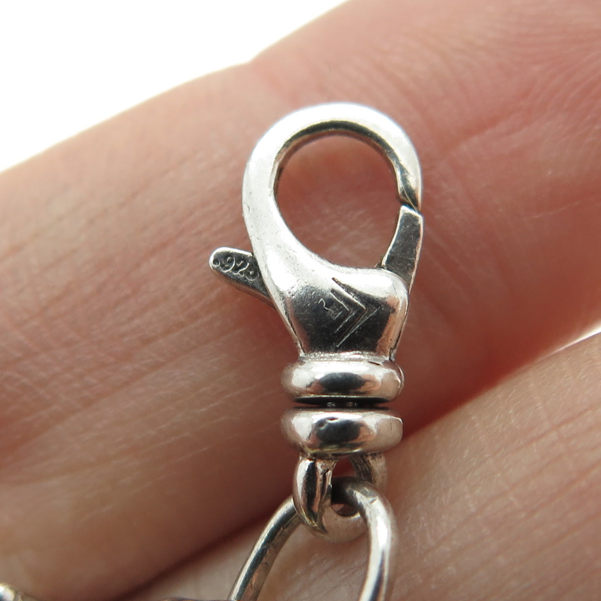 SILPADA Sterling Silver 3-Tone Vintage "LOVE" Lobster Claw Clasp Charm Pendant