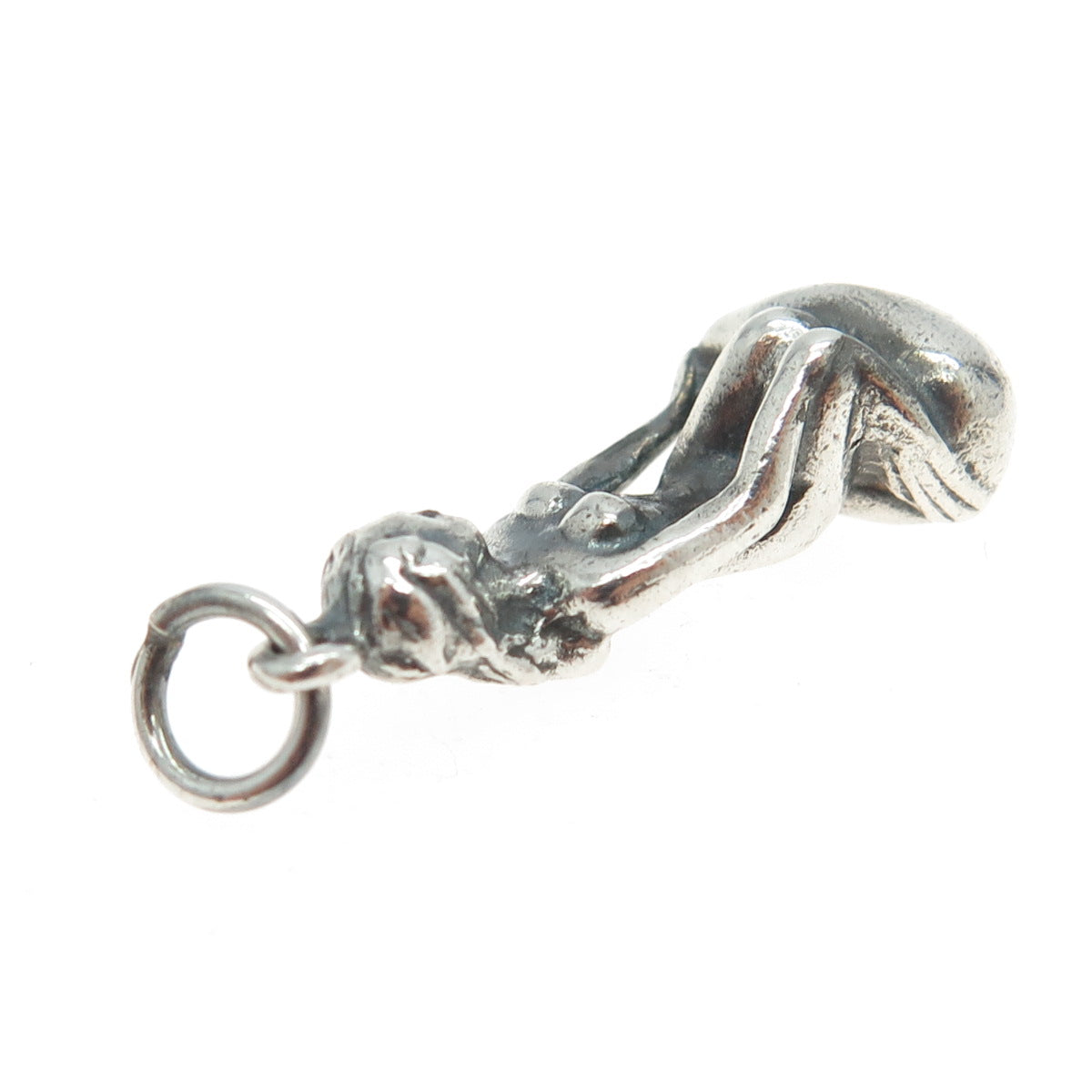 VISCANDIA SCHOMACKER 925S Sterling Silver Vintage Denmark Mermaid Charm Pendant