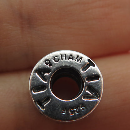 CHAMILIA 925 Sterling Silver Aunt Tante Tia Slide Bead Charm