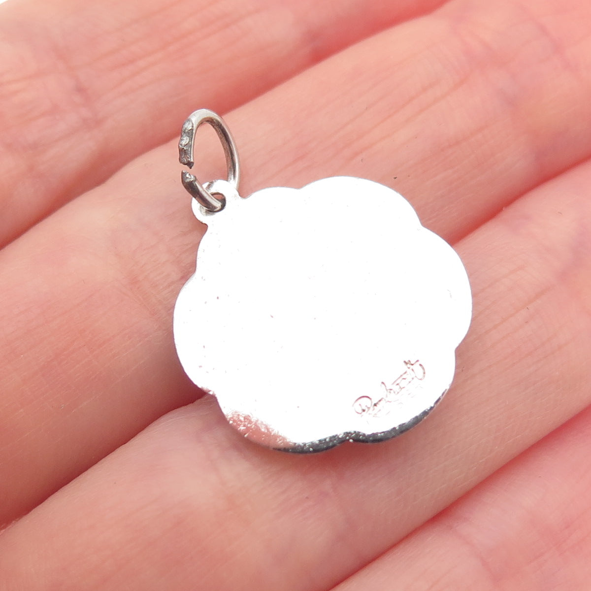 Rembrandt 925 Sterling Silver Vintage Bowling Ball & Pins Mini Charm Pendant
