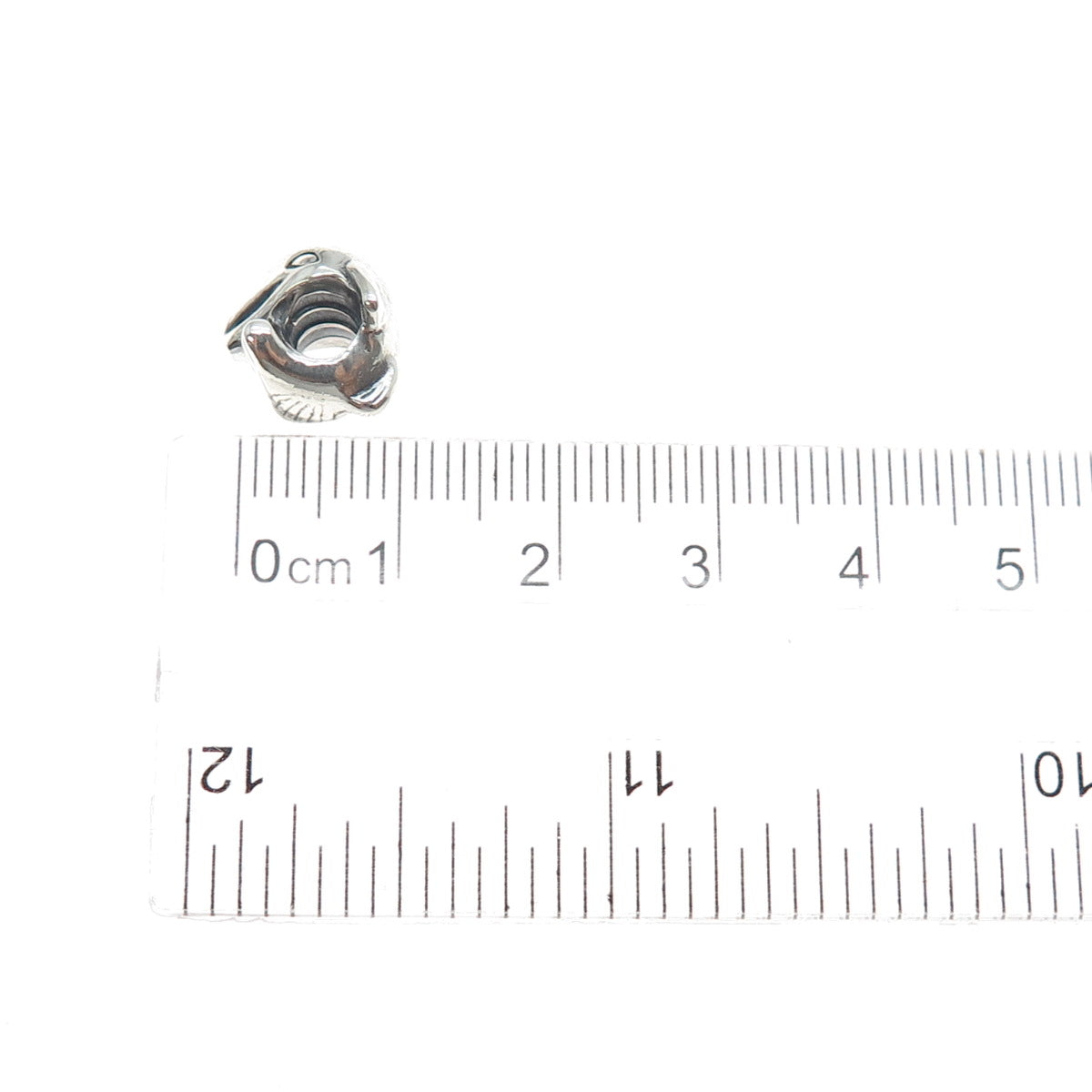 PANDORA 925 Sterling Silver Dolphin Slide Bead Charm