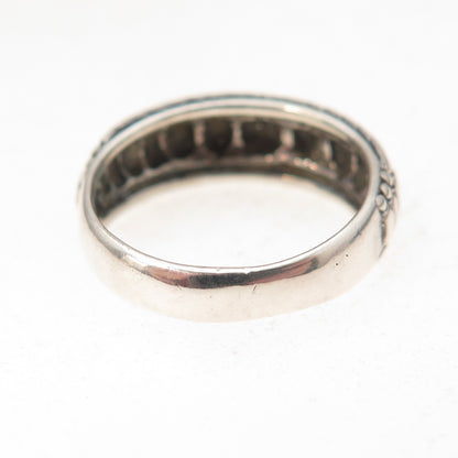 Shube 925 Sterling Silver Vintage Oxidized Ring Size 5.25
