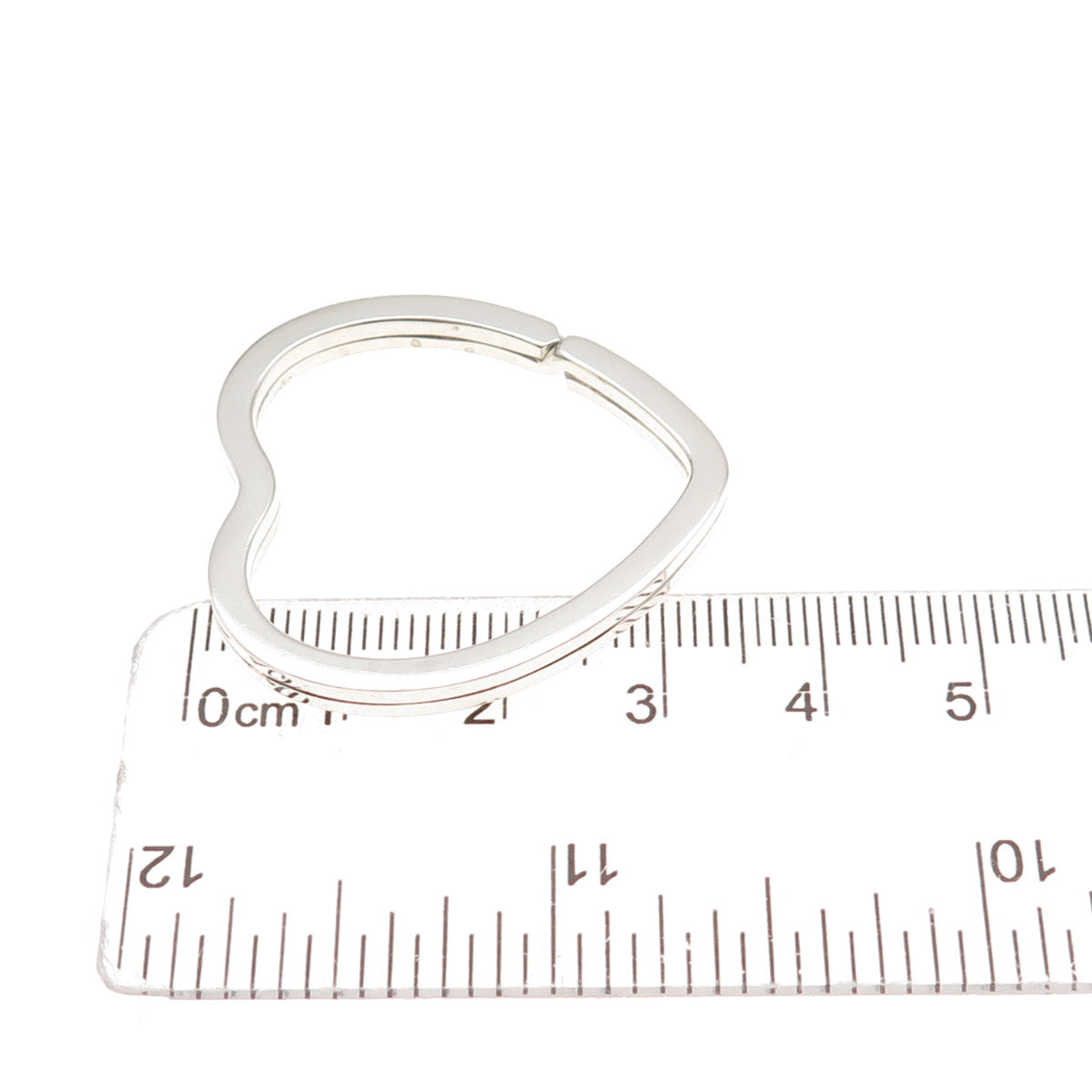 Tiffany & Co. 925 Sterling Silver Vintage Heart Key Ring Holder