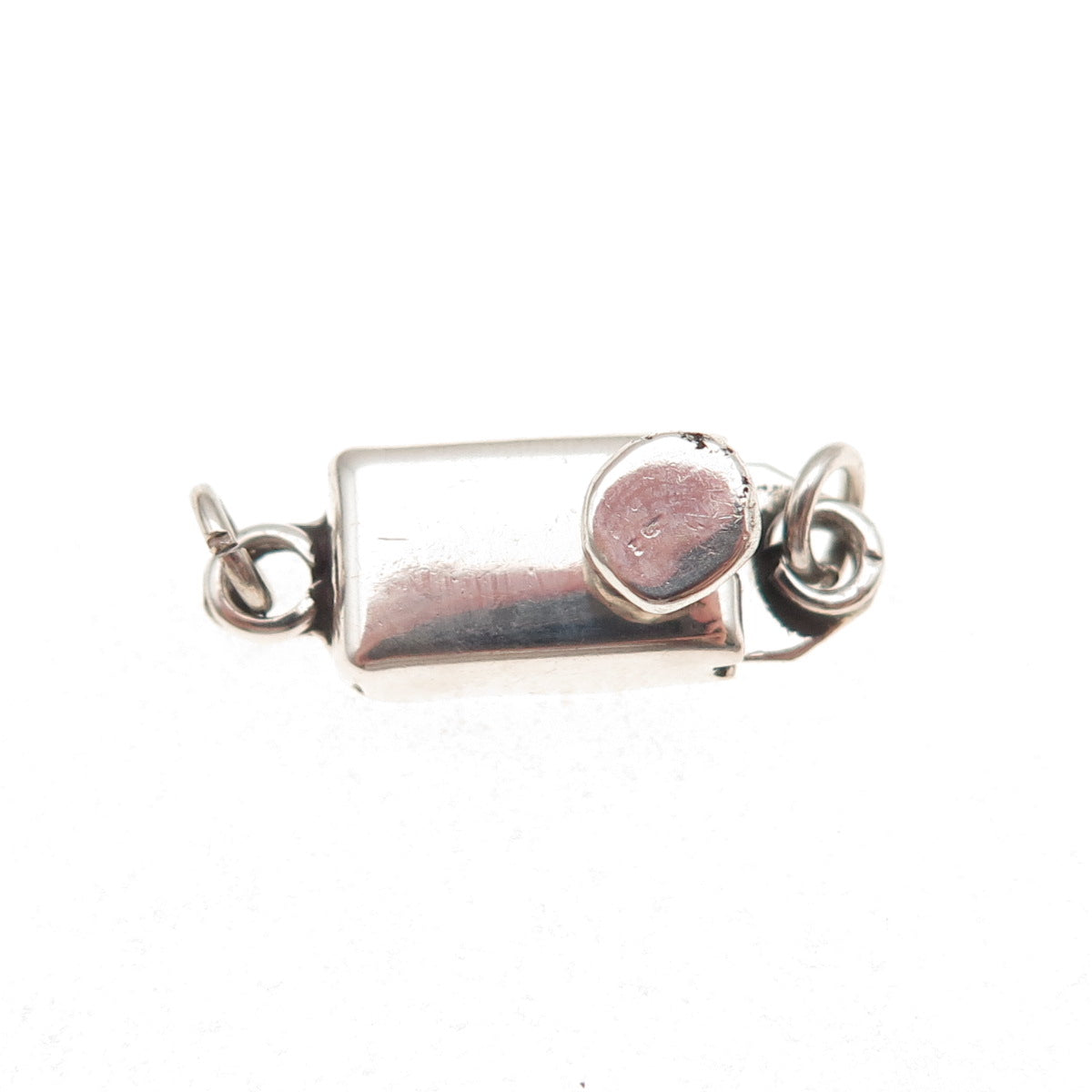 925 Sterling Silver Vintage Mexico Bracelet / Necklace Box Lock Clasp