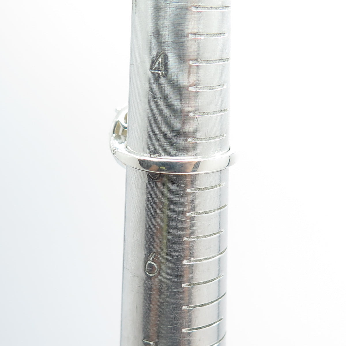 925 Sterling Silver Real Round-Cut Diamond & Citrine Engagement Ring Size 5