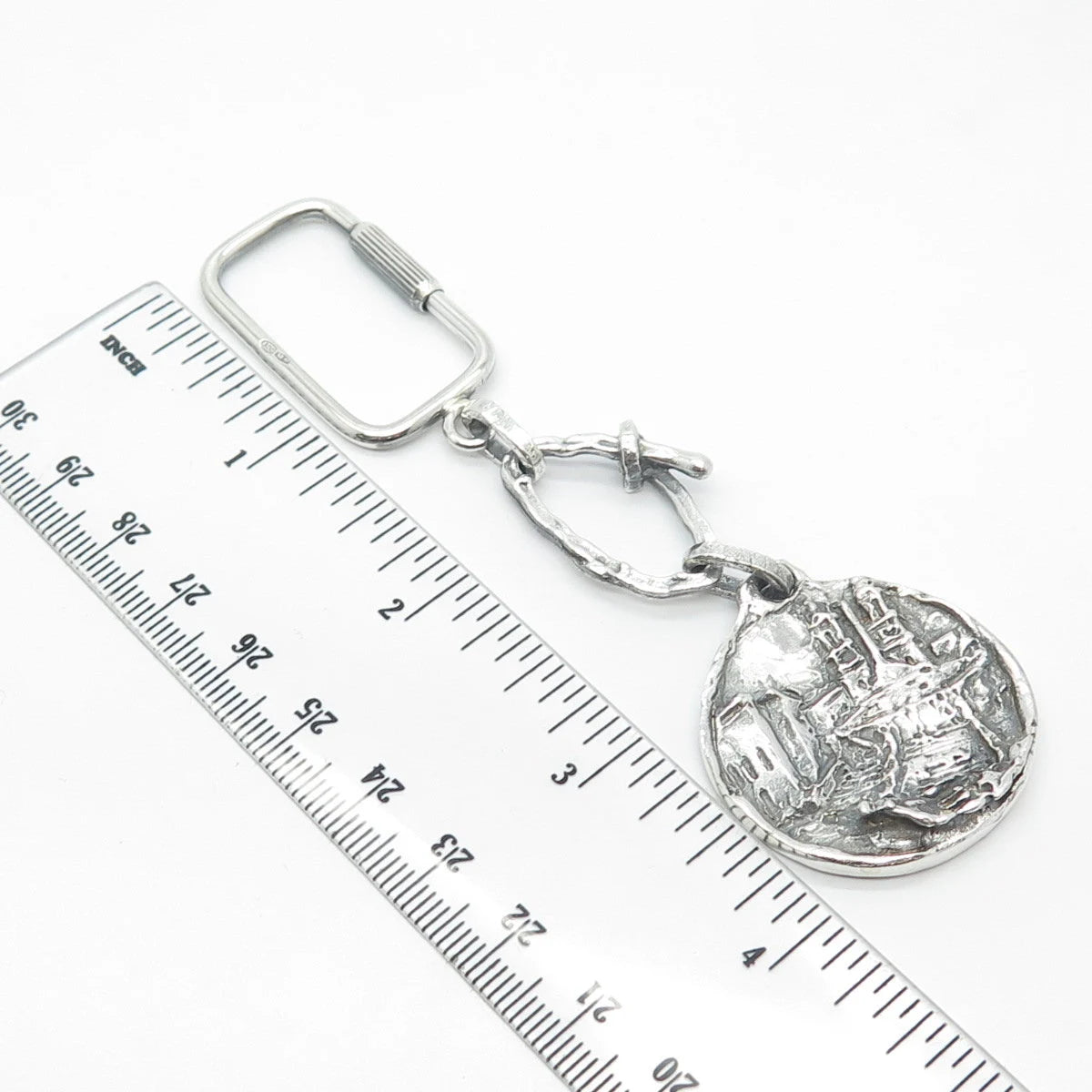 800 Silver Vintage Storyteller Key Ring