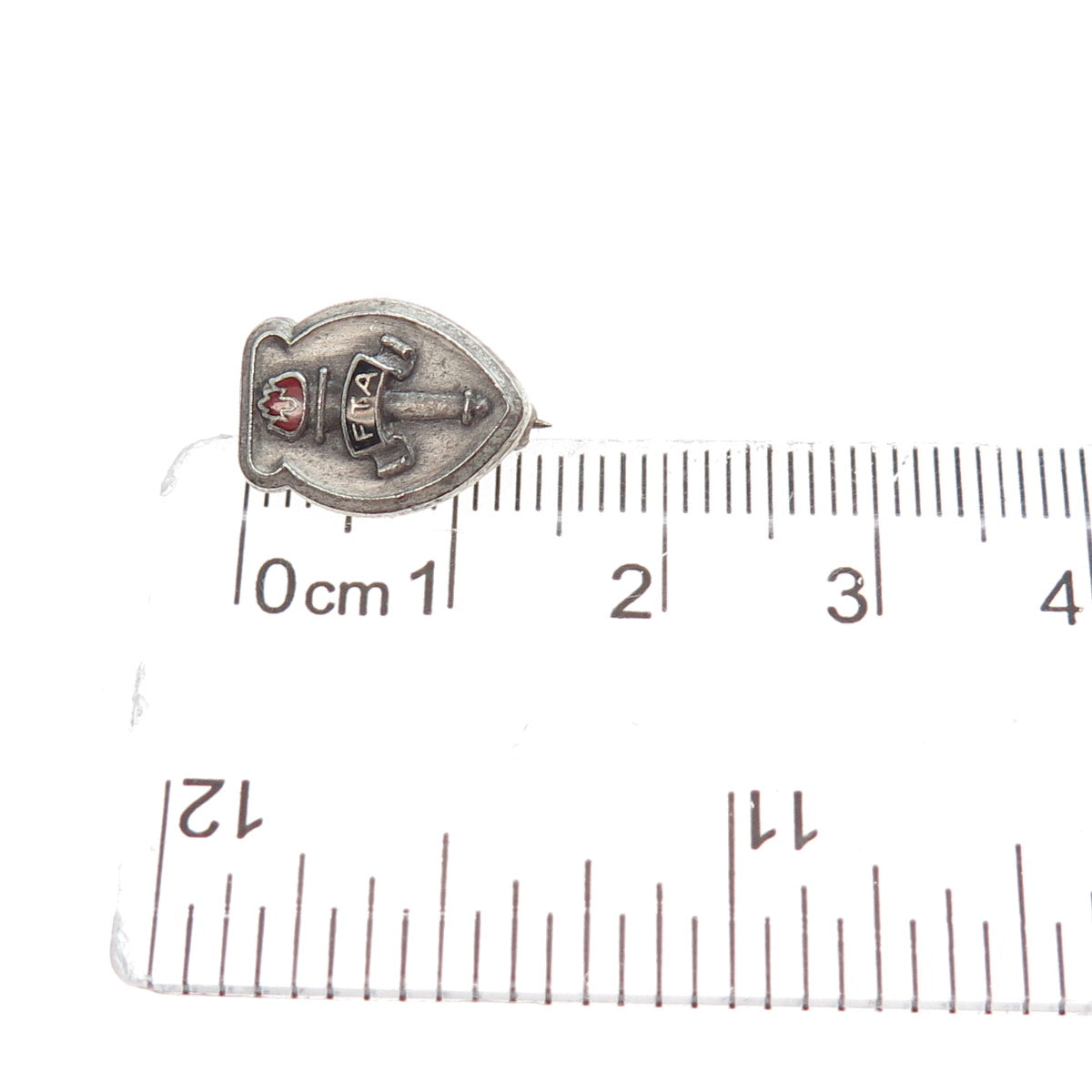 LEAVENS 925 Sterling Silver Antique Enamel Future Teachers of America Pin