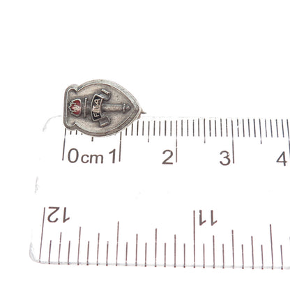 LEAVENS 925 Sterling Silver Antique Enamel Future Teachers of America Pin