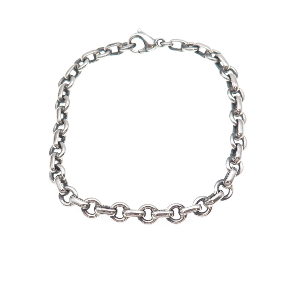 Tiffany & Co. 925 Sterling Silver Vintage Rolo Link Bracelet 6.75"