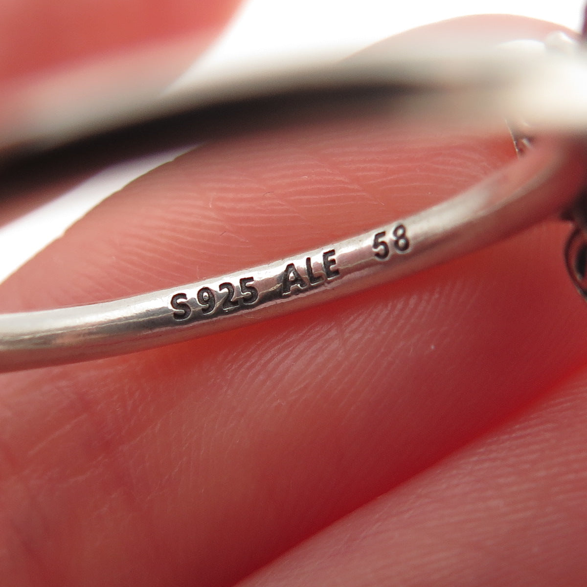 PANDORA 925 Sterling Silver Round-Cut C Z Butterfly Ring Size 8.25