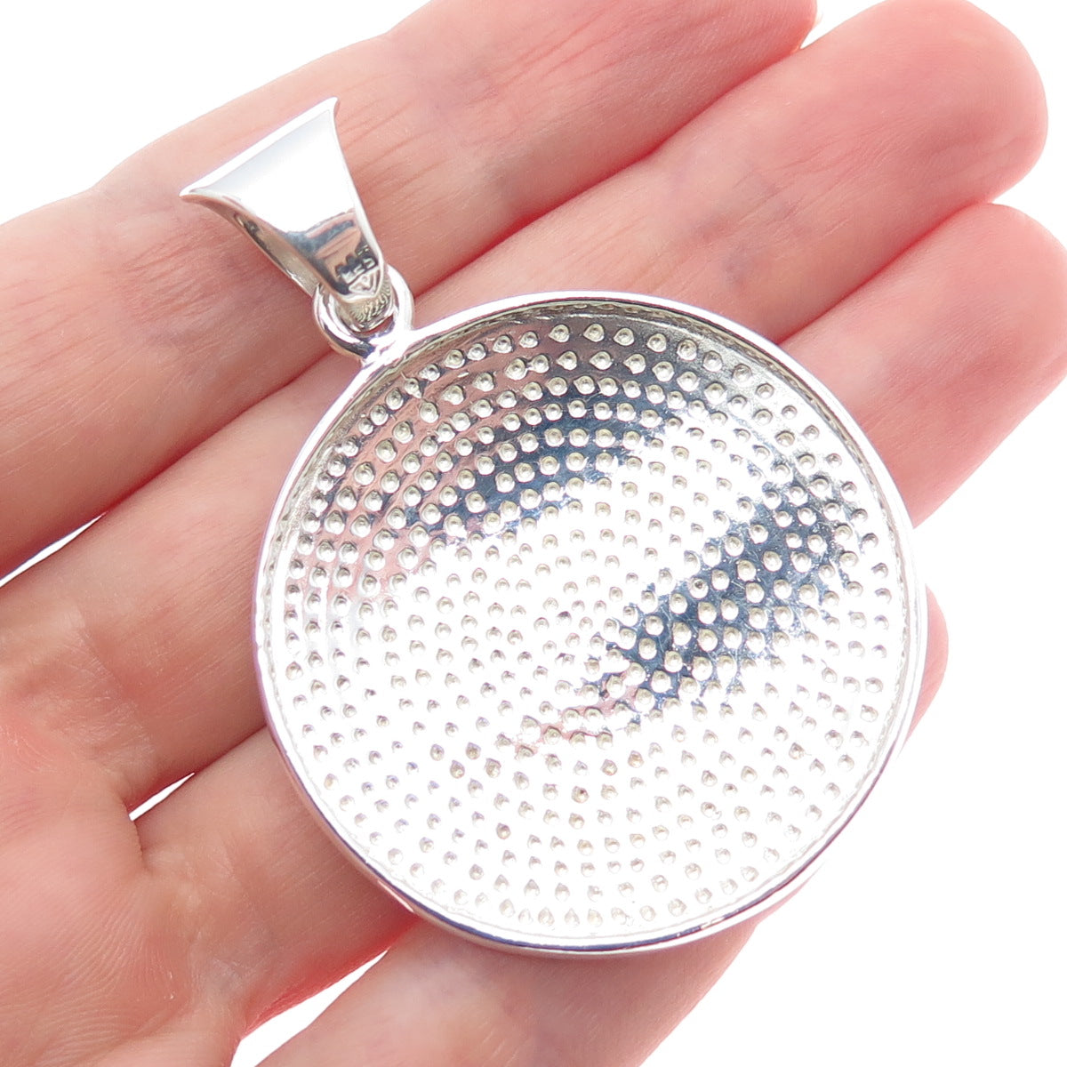 SILPADA 925 Sterling Silver Vintage Modernist Disc Charm Pendant