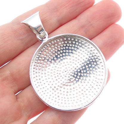 SILPADA 925 Sterling Silver Vintage Modernist Disc Charm Pendant
